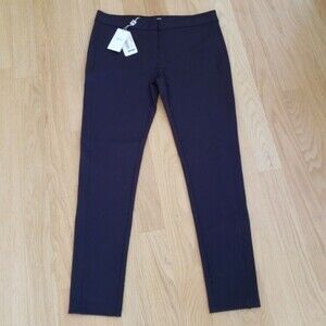 NWT Armani Collezioni Navy Chic Feminine Quiet Luxury Stretchy Dress Pants 10
